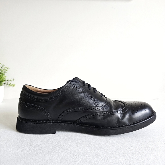 Rockport Dressports Vibram Genuine Leather Men\'s Wingtip Black Oxford Shoes 12 W main image 7